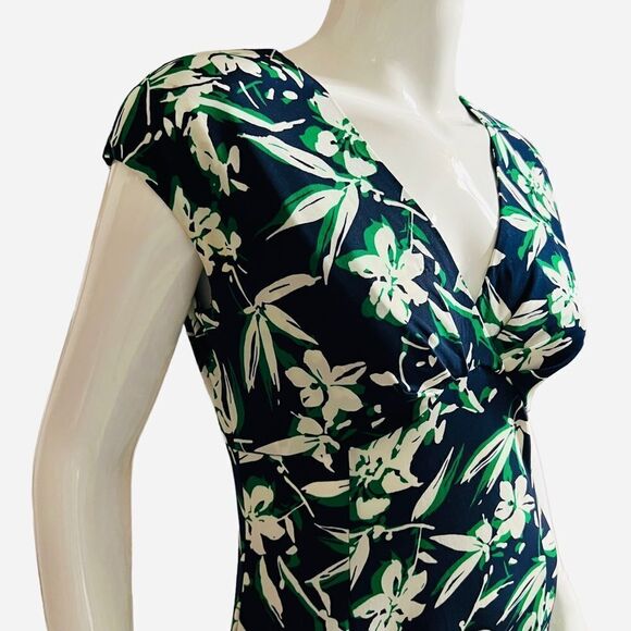 Chaps Floral Midi Dress size Small - Picture 2 of 6